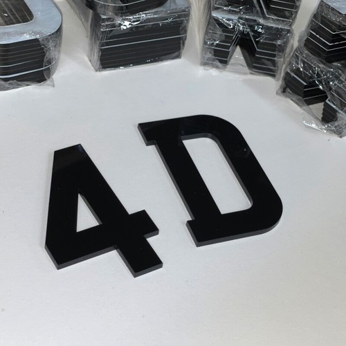 Number plate letters signs - 4d,