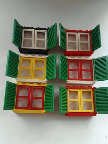 Lego windows with shutters - 2,