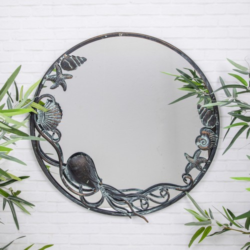 Vintage blue octopus sea - octopus,