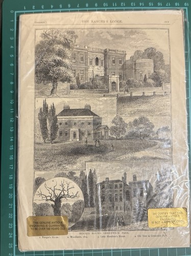 Genuine antique engraving - antique, /