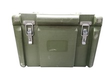 British Army Plastic Storage Case Transport Equipment Flight Case Green