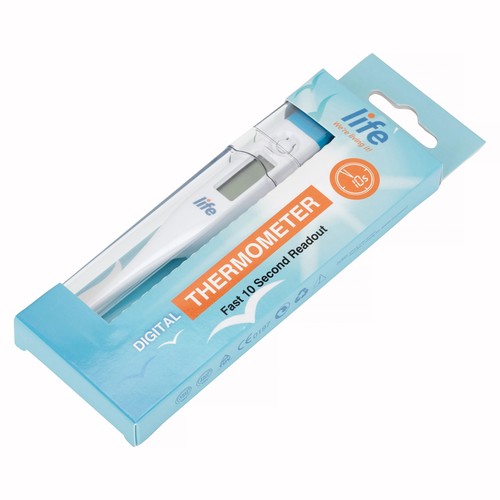 Digital thermometer with fast - with,