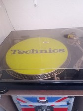 2x Technics SL-12100MK2 Direct Drive Turntable Ltd Gold Edition