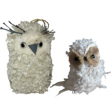 Owl Figure Figurine Model x2