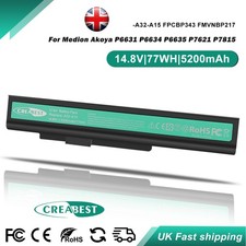 5.2AH A42-A15 A32-A15 Battery For Medion Akoya E6221 MD97744 E6227 6228 FPCBP344