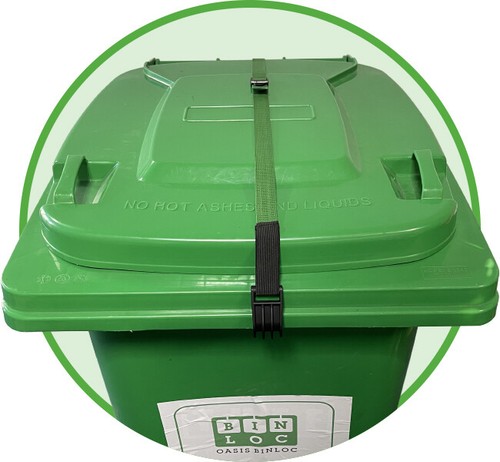 Green wheelie bin strap - strap, –