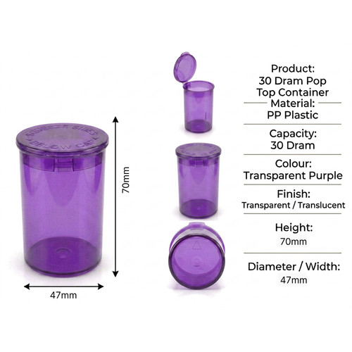 Transparent purple dram - purple, pop