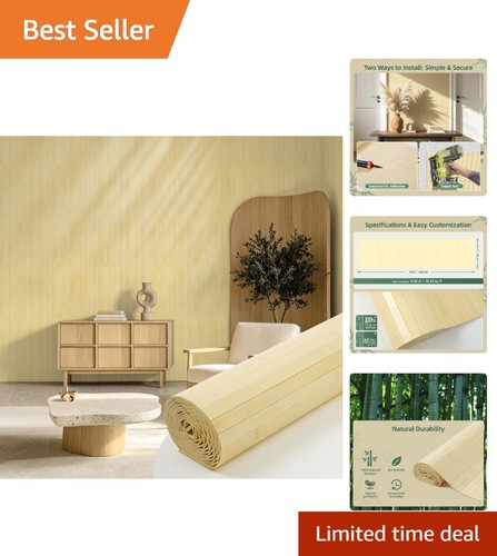 Natural bamboo wall - bamboo, panels