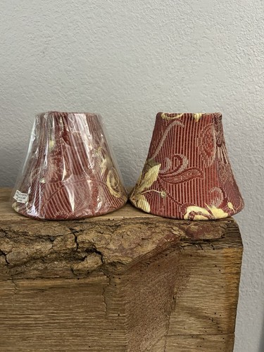 Buffet lamp shade set red - lamp,