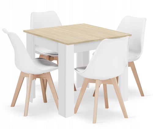 Dining table 80x80 oak - table,