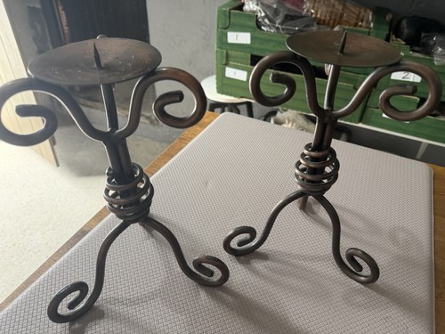 Wrought iron set candle - set,