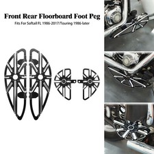 CNC Driver Passenger Floorboards Footboards For Harley Softail Fat Boy Deluxe