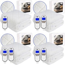 Heated Blanket Electric Mattress Cover Dual Control SuperKing King Double Single