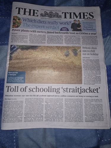 The times newspaper from - the,