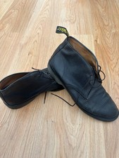 Men's Vintage Dr Martens Airwair Sawyer Black Leather Chukka Desert Boots UK 8