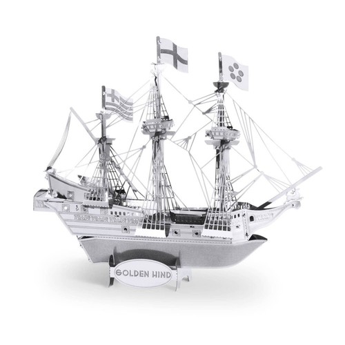 Golden hind metal earth - earth, 3d