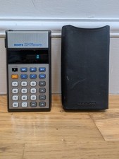 Vintage Boots 224 Memory Calculator with Sleeve, Tested & Working, Made In Japan