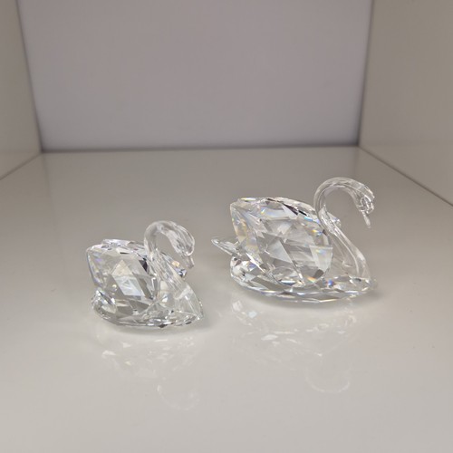 Swarovski crystal swan set - crystal,
