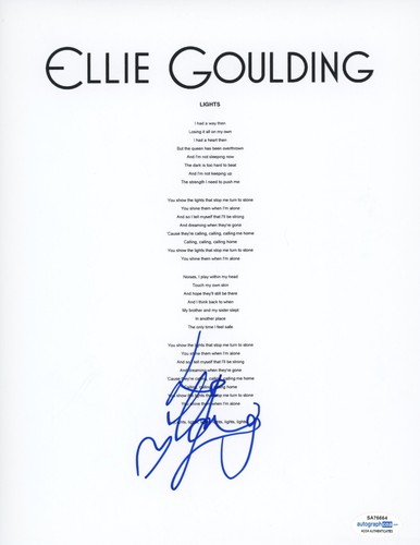 Ellie goulding signed - ellie,