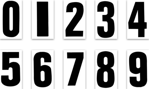 Black wheelie bin - black, number