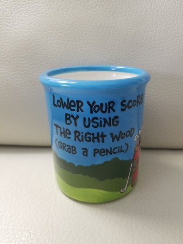 Lorrie veasey golf pencil cup - golf,