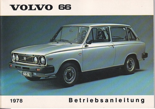 Volvo owners manual - volvo, 1978