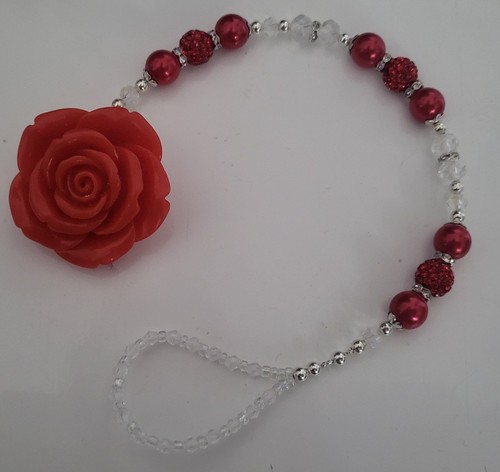 Personalised bling dummy clip - bling,