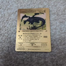 Shining Charizard Gold Pokémon Card