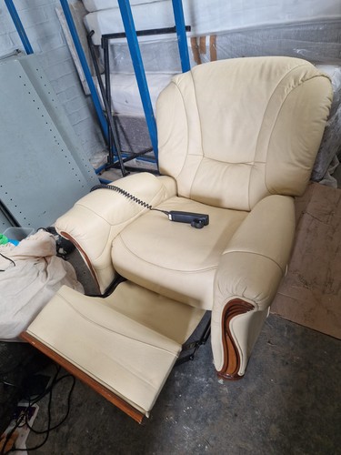 Recliner chair dark cream - recliner,