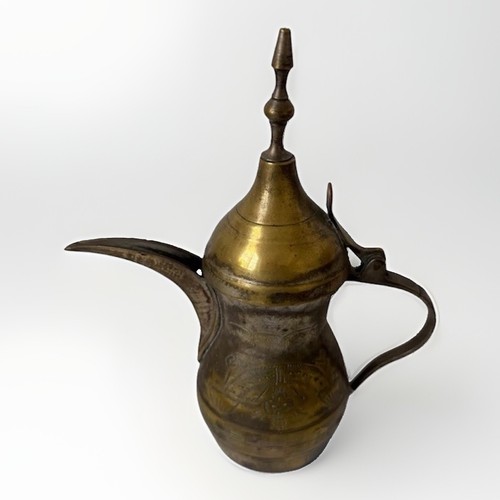 Vintage brass dallah coffee - vintage,