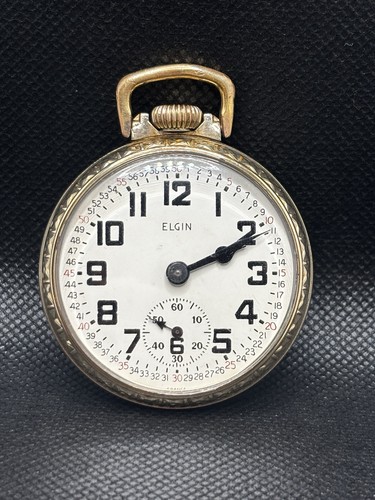 Antique 1925 elgin pocket - elgin,