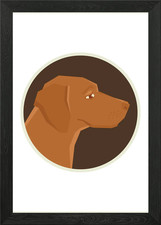 Vizsla Framed Wall Art Poster