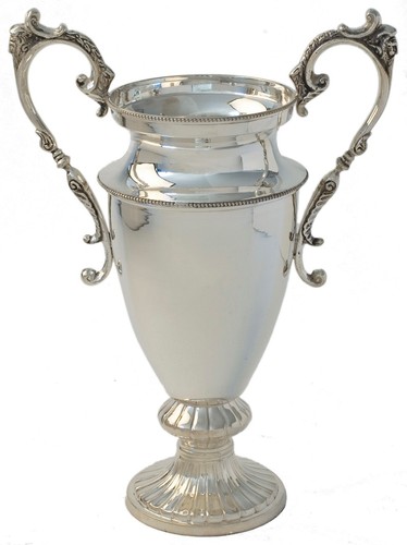 Silverplate trophy cup - trophy, vase