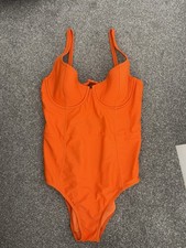 Bright Orange Swimming Costume Size 36c