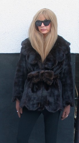 100 real ranch mink fur - 100%, coat