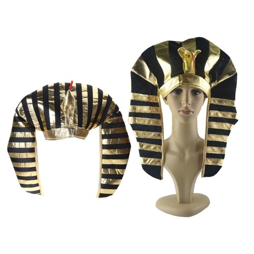 Gold egypt pharaoh hat - hat,