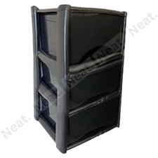 3 Drawer Plastic Storage Tower