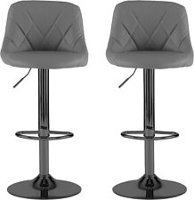 breakfast bar stools x 2 grey