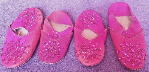 Babouche moroccan leather - moroccan,