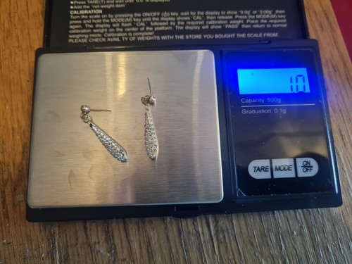 9ct gold earrings scrap - earrings,