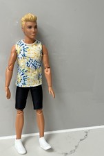 Mattel Barbie Ken Made To Move Fully Articulated Blond Doll
