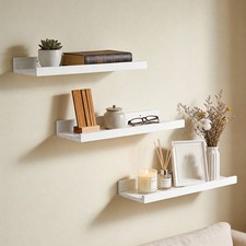 3X Floating Shelves Wood