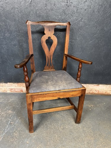 Antique armchair oak - armchair, carver