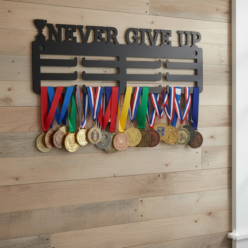 Never give acrylic medal - up,