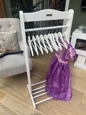 Izziwotnot Princess Dress Solo Rail- 10 White Hangers Included, 50x110cm