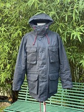 Barbour Navy Blue Waxed Storm