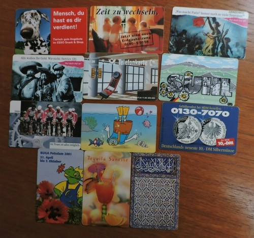 Used phonecards from - 12,