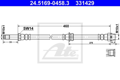 New brake hose - brake, bmw:3