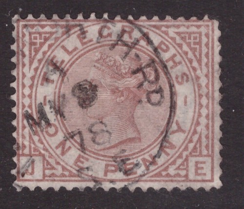 1880 telegraph stamp - sg, t2
