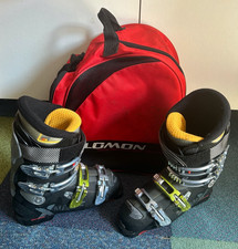 Salomon Ski Boots Mondopoint 25-25.5 X Wave Flex 90 Unisex With Carry Bag